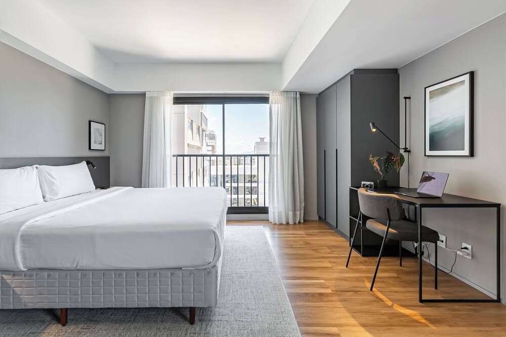 Studios Rio Branco by Viva - Prédio moderno, aptos com cama king-size no centro de Floripa - Florianópolis - Makuuhuone