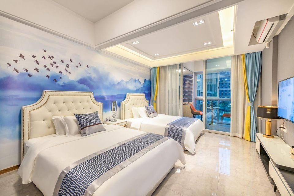 Xingyu International Apartment (Guangzhou South Railway Station) - Guangzhou - Bedroom
