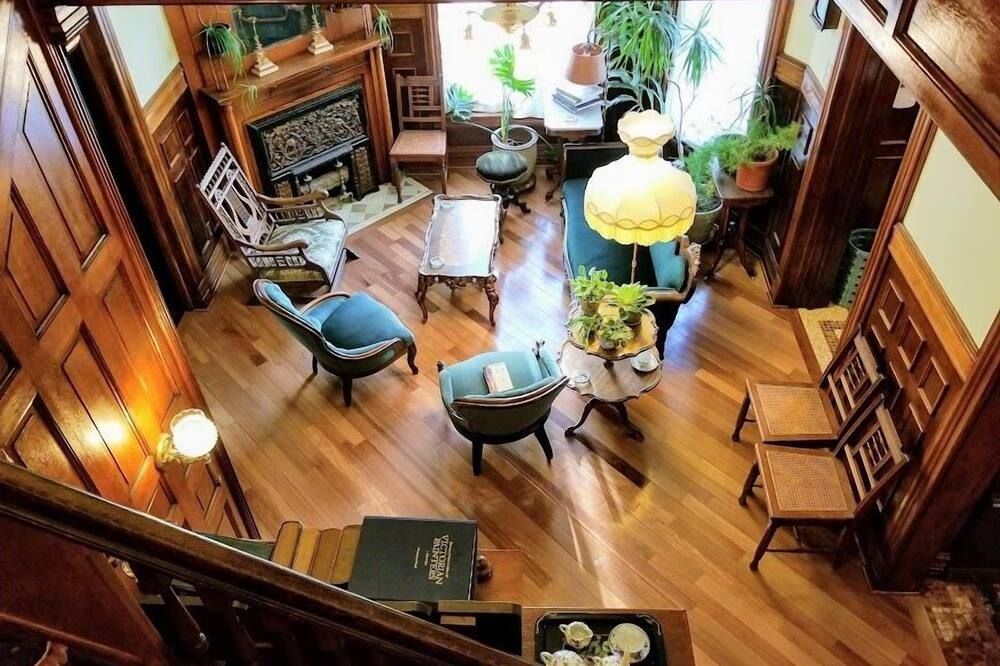Living room view of Buffalo Harmony House