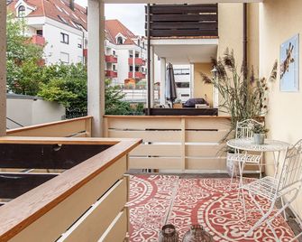 cozy living near Residence with terrace - Wurtzburgo - Varanda