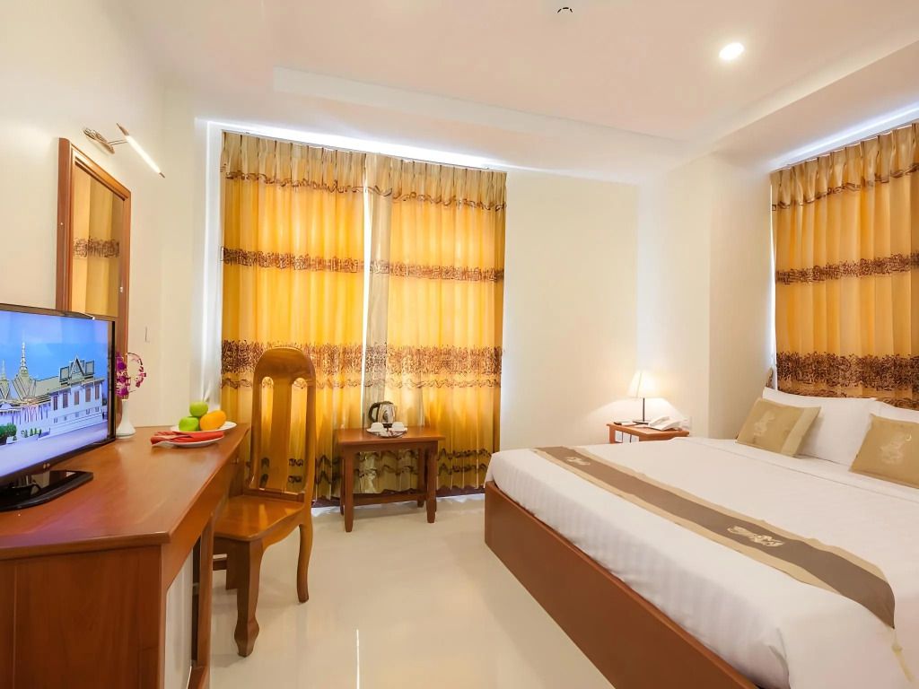 Kirirom Crystal Hotel - פנום פאן - חדר שינה