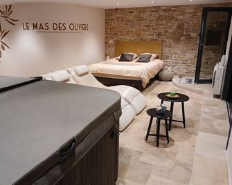 Love Room, Room with jacuzzi and hammam, Gite in ALES - Алес - Спальня