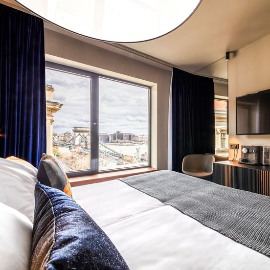 Bedroom view of Hotel Clark Budapest - Adults Only