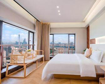 Guangzhou Royal River Waifiden Apartment-Canton Fair Free Shuttle Bus - Guangzhou - Bedroom