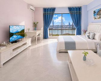Qiyue River-view Boutique Apartment (Chongqing Nanbin Road Yanyu Park) - Chongqing - Bedroom