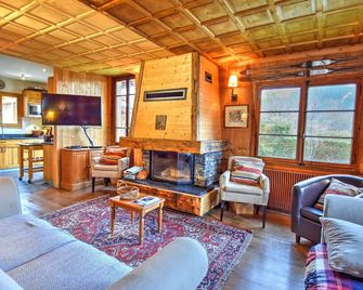 Chalet haut de gamme près de Morzine, 6 chambres, garage, WIFI - FR-1-524-14 - Morzine - Salon