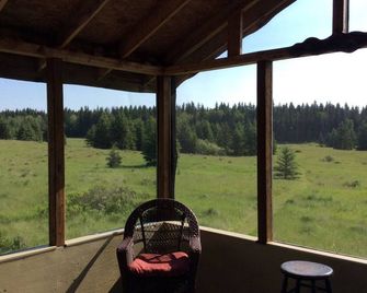 Cozy cabin near RMNP with screened-in deck, forest and meadow views - Onanole - Balcón