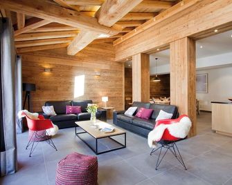 Large new chalet in the center of Deux Alpes - indoor pool and sauna - Les Deux-Alpes - Salon