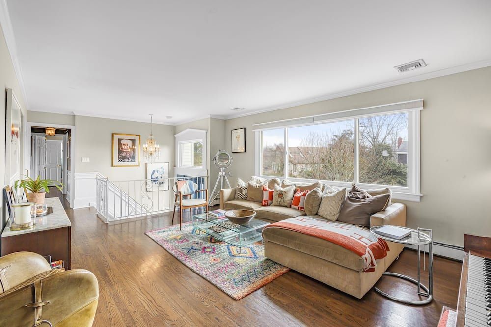 Best Waterfront View On The North Fork Mature Gardens Quiet Street Private Beach - Mattituck - סלון