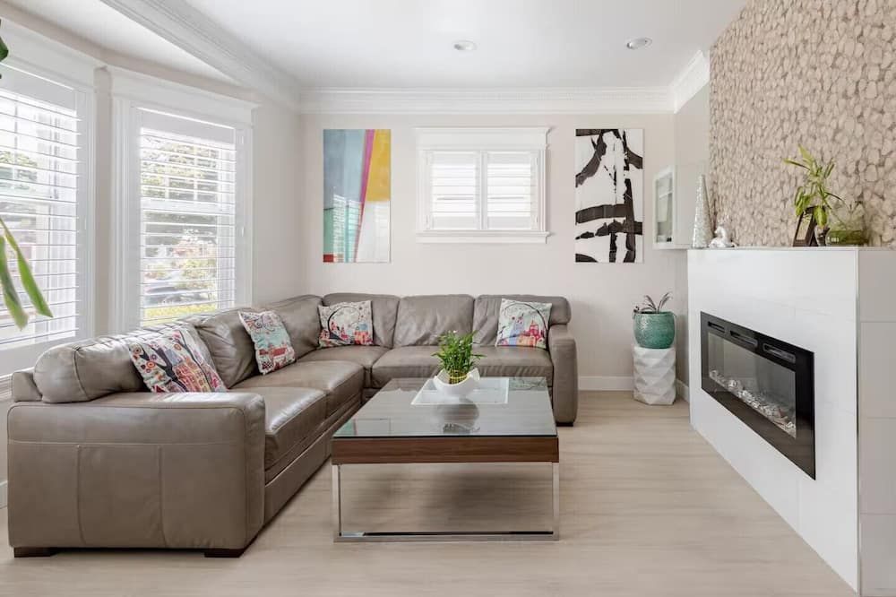 Centraldowntownsanjose-Stunning, Fireplace Modern Craftsman House/Sap, Airport - San Jose - Living room