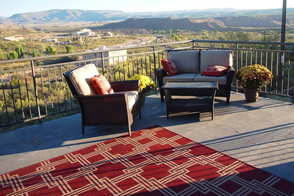 Balcony view of The Historic Clarkdale Lodge: Lovely, Self-contained Apartments