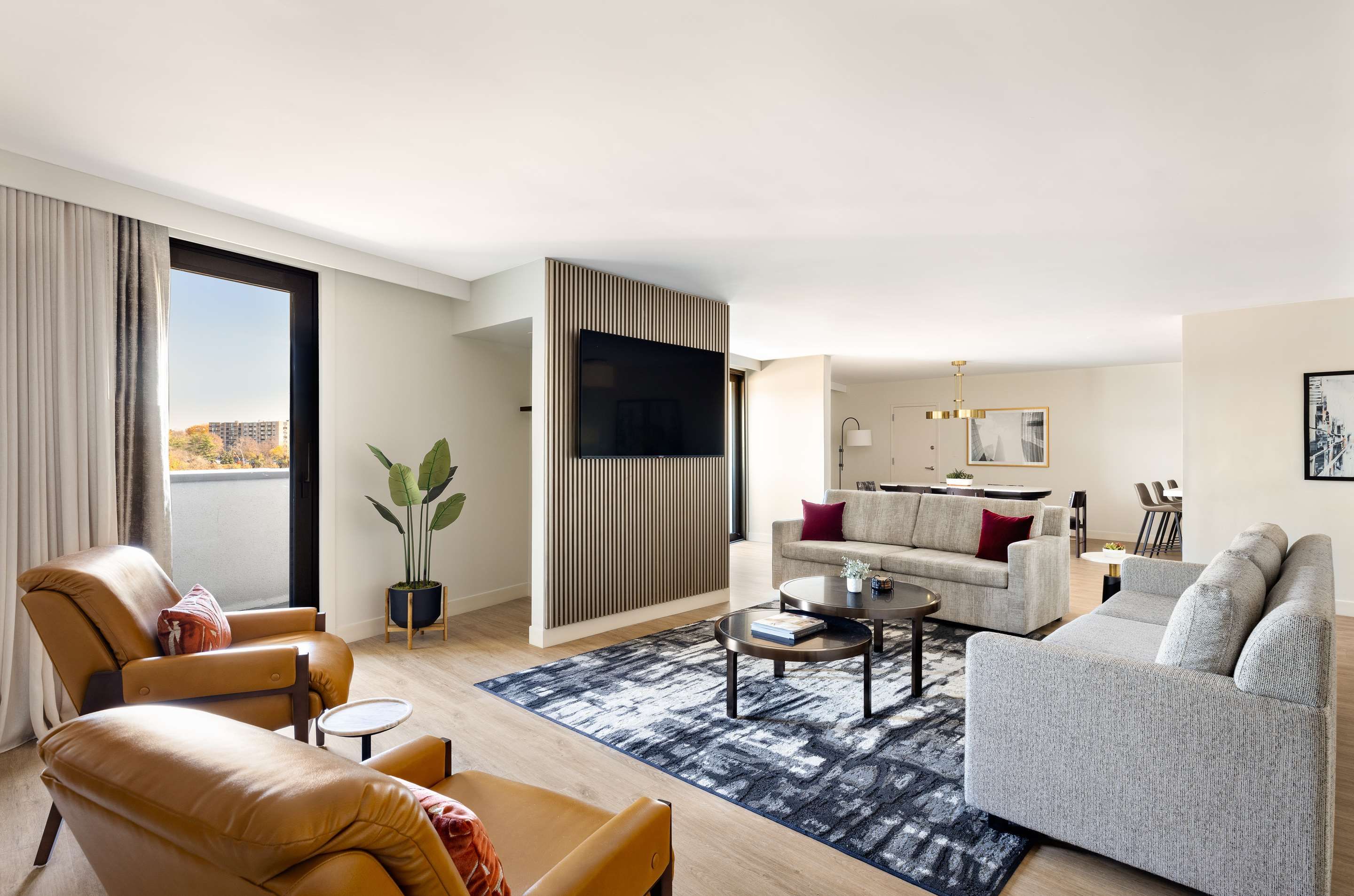 Living room view of Hyatt Regency New Brunswick