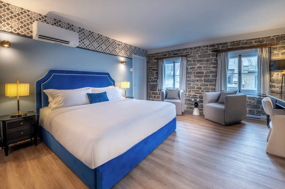 هوتل أكاديا - كويبيك ستي - غرفة نوم