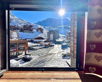Studio Centre Val Thorens 4 Pers Wifi Résidence 3 Vallées - Les Belleville - Balkon