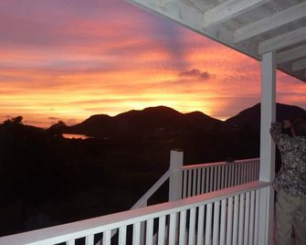 Elegantly-Designed Artist's Home set in Tropical Gardens with Stunning Sea View - Cobbs Cross - Balkon