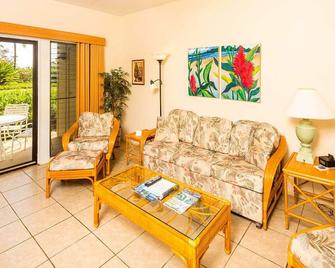 Easy Kauai Living! Lanai To Lawn, Full Kitchen, Wifi, Ceiling Fanskaha Lani 102 - Līhuʻe - Wohnzimmer