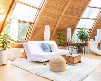 Unique Dome Home With Hot Tub & Piano, on 28 acres - New Paltz - Obývací pokoj