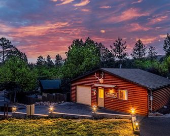 Cabin #6 Bobcat Bunkhouse - Pet Friendly - King Bed - Sleeps 4 - Christopher Creek - Building