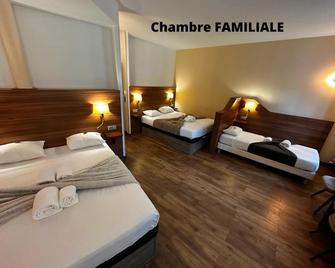 Hôtel Terminus - Pizzeria Pizz'a gogo - salle de sport - face à la gare - Lons-le-Saunier - Schlafzimmer