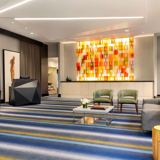 Lounge view of Hilton Motif Seattle