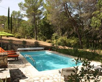 Wooden chalet in the middle of the pines - Le Puy-Sainte-Réparade - Pool