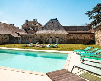 Typically Angevine farmhouse, heated pool - Ruillé-Froid-Fonds - Piscine