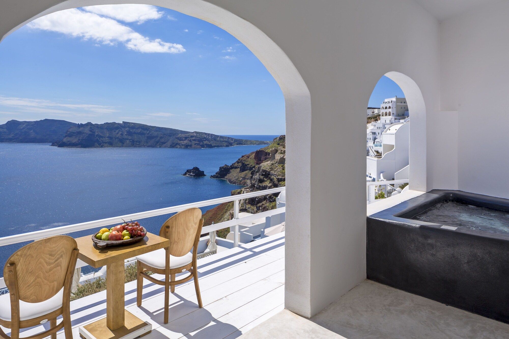White Pearl Villas - Thera - Balcony