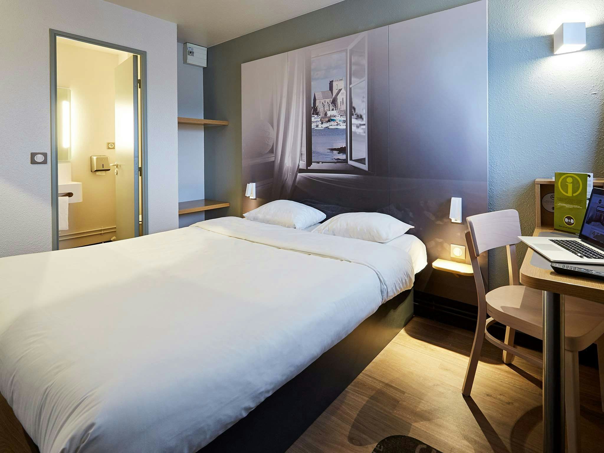B&B HOTEL Cherbourg - שרבור-אוקטביל - חדר שינה