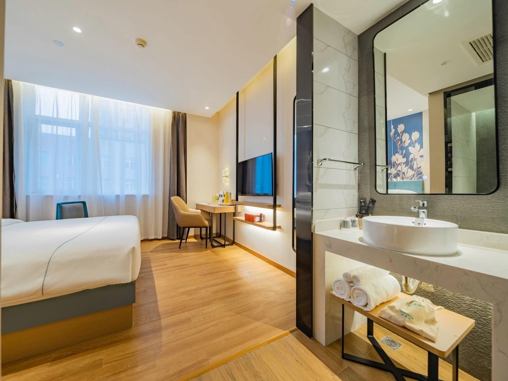 Jinjiang Inn Xian Mingguang Road - שי-אן - חדר שינה