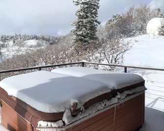 Luxury Private Cabin. Spectacular setting! Amazing Views, 80 acres, Hot Tub - Park City - Balcony