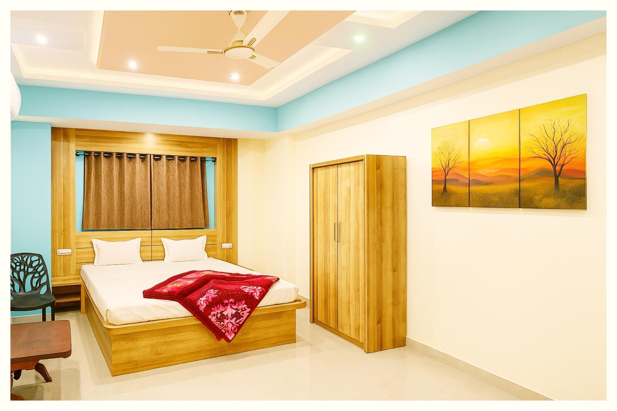 Goroomgo Ganga Arati Digha Near Jagannath Temple And Sea Beach - Digha - Schlafzimmer