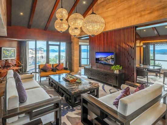 Qiandaohu Aden Hotel - هوانغشان - غرفة معيشة