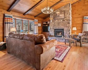 Waterfront Cabin Hot Tub Kayaks Firepit Game Consoles - Tunkhannock - Living room