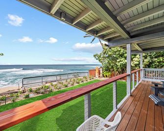 Surfer's Paradise: Two Floors Ocean View Home, Walking Distance to Sunset Beach - Haleiwa - Balcony
