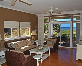 Oceanfront 'laguna Beach House' A/C Amazing Sunsetsbeach - Tvncu #1074 - Kekaha - Living room