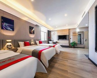Jun Hotel Hebei Shijiazhuang Zhengding County Airport High-speed Railway Station - Shijiazhuang - Schlafzimmer