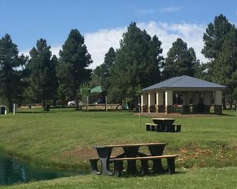 Bison Ranch cabin with water views - Heber-Overgaard - Patio