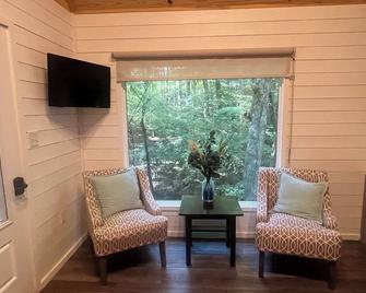 Secluded creekside treehouse cabin in Shelby with hot tub, AC, WiFi - Shelby