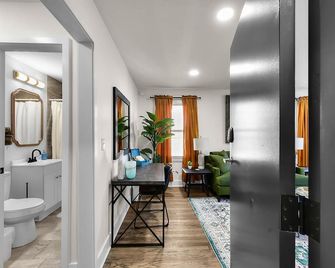 Retro Glam: Colorful Mid-Century Haven Apt 2 - Omaha