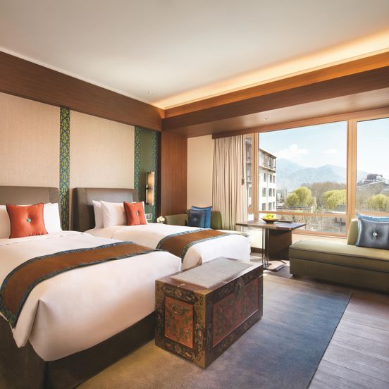 Bedroom view of Shangri-La Lhasa