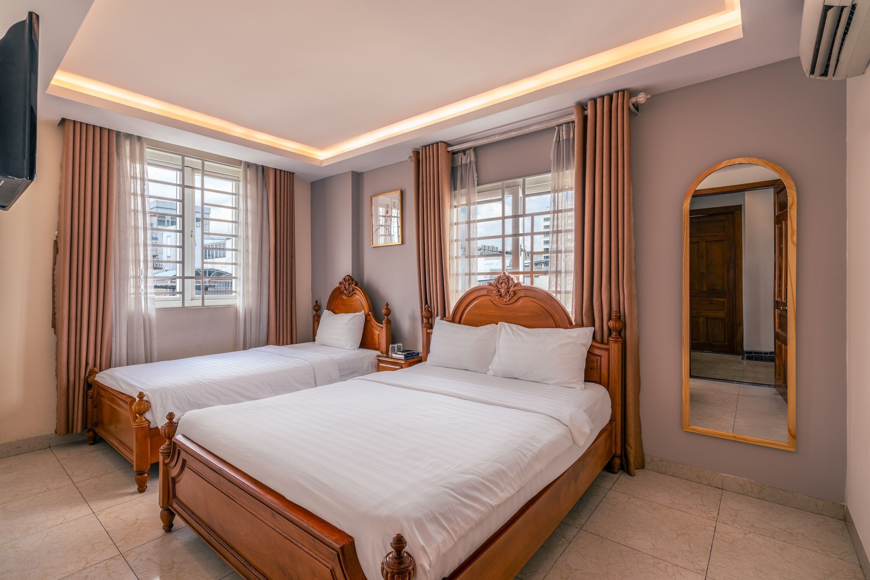 سازي إراتو هوتل - فر أيربورت آند بريكفاست - هوتشي مين سيتي - غرفة نوم