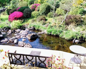 Beautiful riverside location. Stone barn with large enclosed garden. - Barmouth - Patio