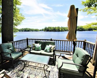 Escape to Serenity: Your Private Maine Lakefront Awaits at Little Sebago Lookout - Gray - Balcony