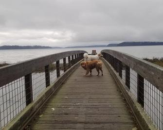 Woodsy Retreat has the trail to the temperate rain forest, and outdoor spa. - Lacey - Balcony