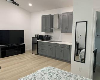 New Private Studio with Bed, attached bathroom and kitchen with SS appliances. - Santa Clara - Kitchen