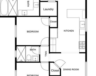 Hot Tub & Ac Single Level No Stairs Evparking - Shoreline - Floorplan