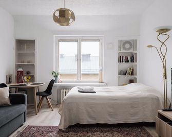 Renovated Top Floor Studio in Kallio - הלסינקי - חדר שינה