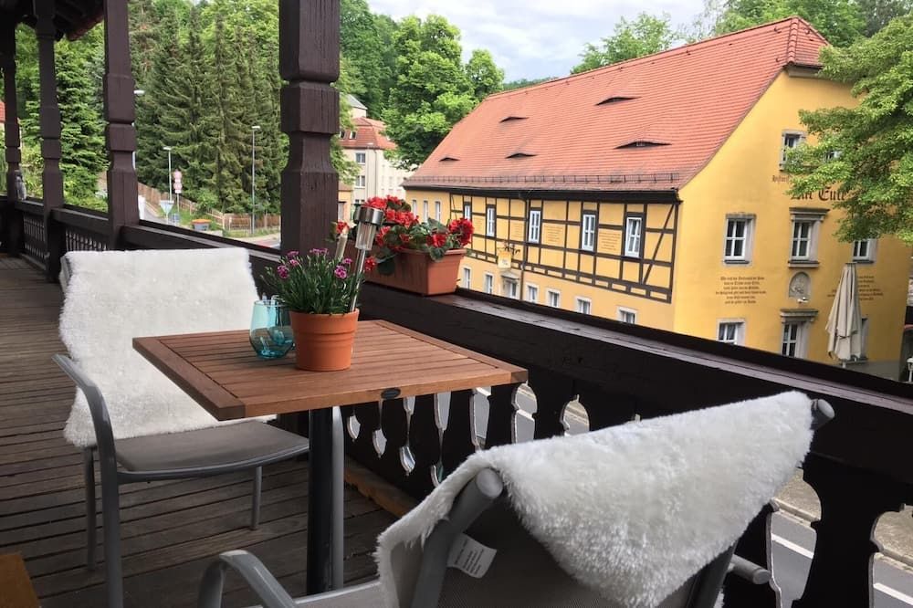 Ferienwohnungen Schweizerhaus - درسدين - شرفة