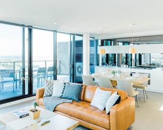 The Canvas Apartment Hotel - Melbourne - Pokój dzienny