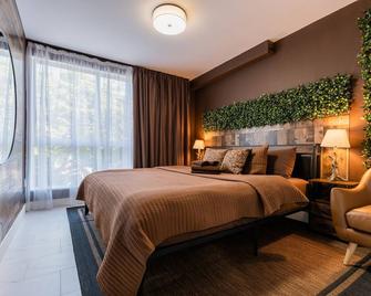 Miami Wood Apart Hotel New 2024 - Private Terrace - Free Garage - Beach 5 Min - Hollywood - Bedroom